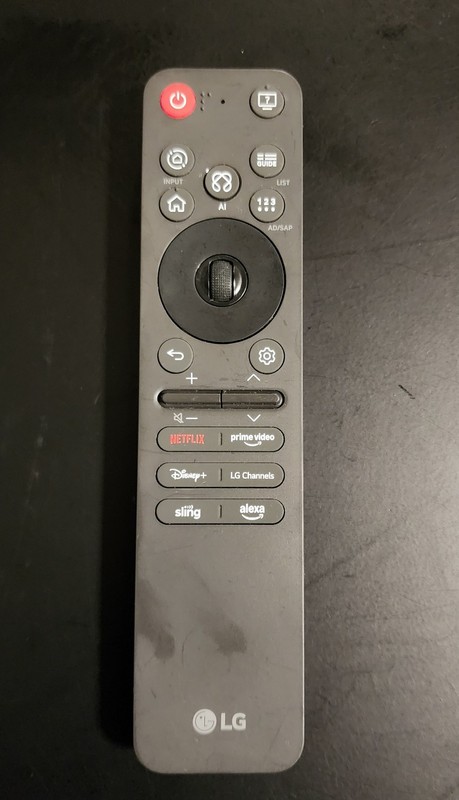 LG Wireless Voice Control TV Remote MR25GA AKB76046602 Black