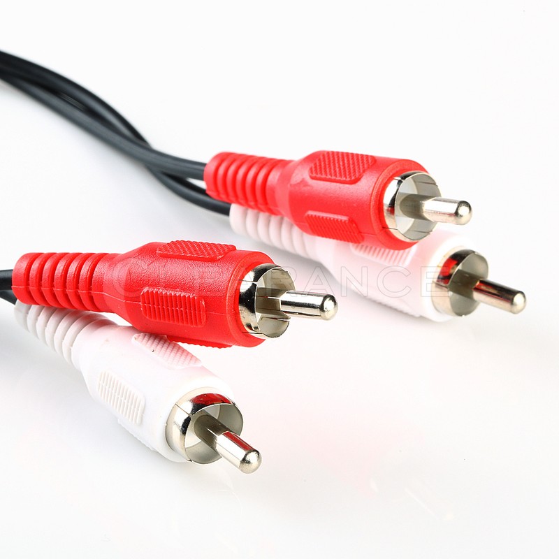 3FT RCA Dual RCA Cable 2 Male to Male Stereo Patch Audio Cable NICKEL PLATED