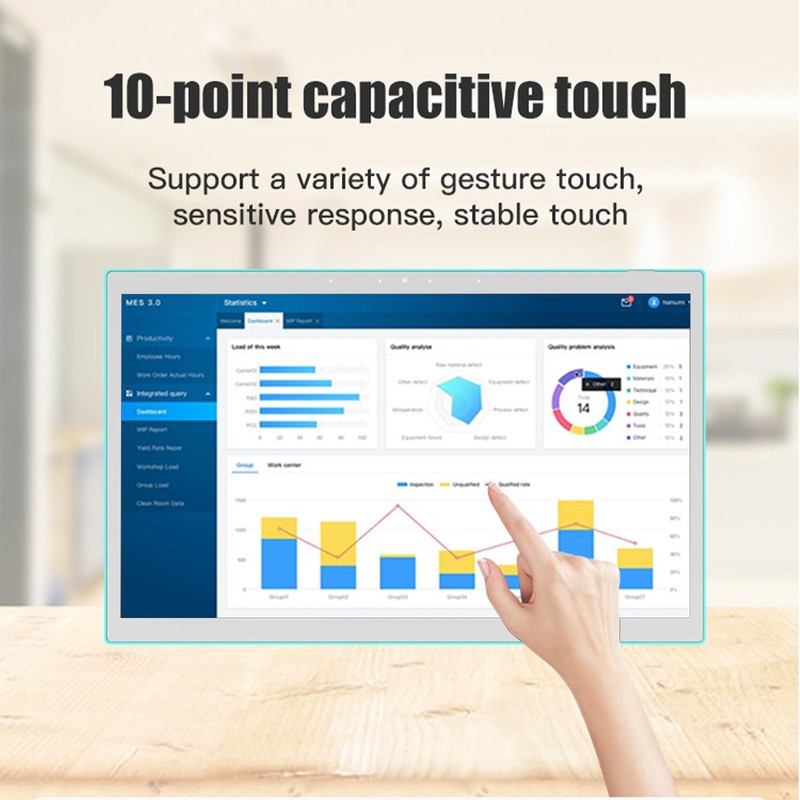 15.6 Inch Wall Mounting Android Display Automation Device Control Tablet Panel gallery