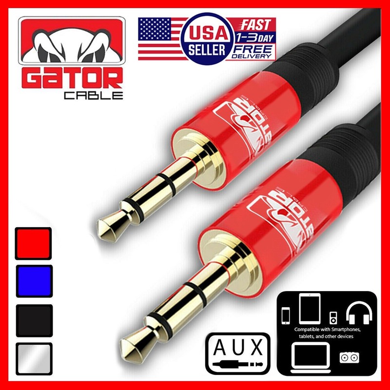 AUX 3.5mm Audio Cable Cord Male to Male For Phone iPhone Samsung LG Earphones
