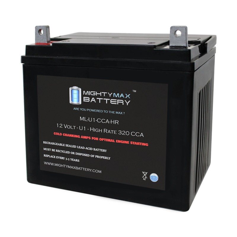 Mighty Max ML-U1-CCAHR 12V 320CCA Battery for Troy-Bilt 34343 350CCA Lawn Mower