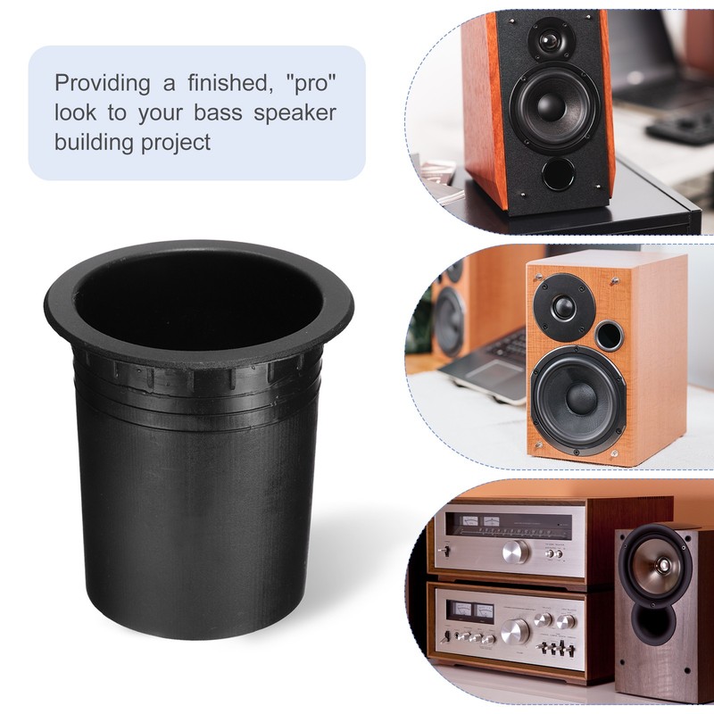 70mm x 88mm Speaker Port Tube Subwoofer Tube Bass Woofer Box 2pcs gallery