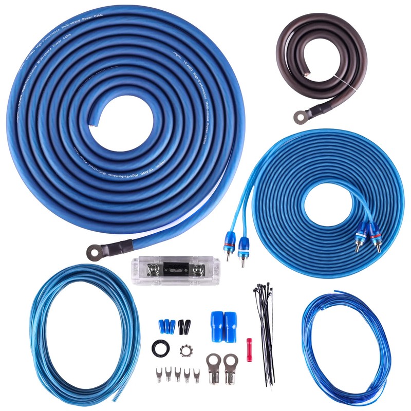 NEW SKAR AUDIO 1/0 GAUGE 2000 WATT CCA AMPLIFIER WIRING KIT W RCA (SKAR0ANL-CCA)
