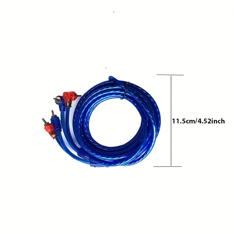 16.4ft Car RCA Audio Cable Signal Wire Twisted OFC Copper Wire 2 Channel Home 5M gallery
