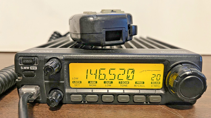 Icom IC-2100H 2 Meter FM Transceiver with Microphone – Tested