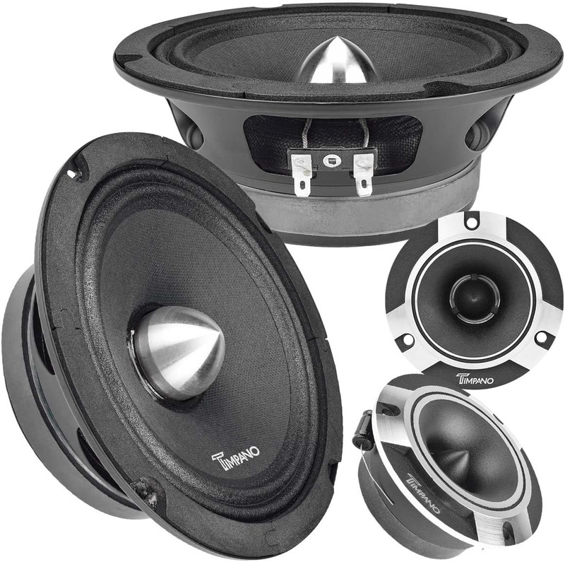 1600 Watts Bundle 2X 6.5 Midrange Speakers TPT-MR6-4 Bullet 500 Watts, 4 Ohm + 2 gallery