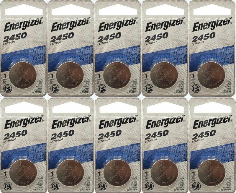 12 Pcs Energizer CR2450 ECR2450 CR2450 3V Lithium Coin Cell Button Battery Fresh