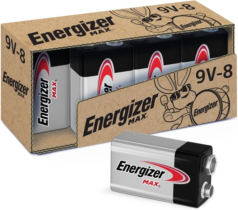 Energizer 9V Batteries, Max 9 Volt Battery Premium Alkaline, 8 Count