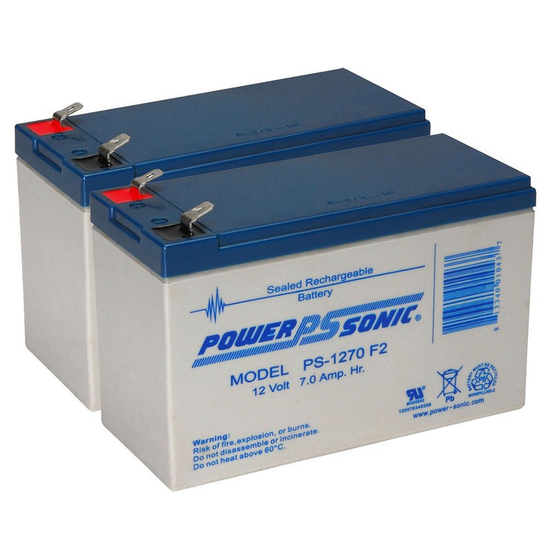 Power-Sonic 2 Pack – 12V 7AH Sealed Lead Acid (SLA) Battery for GP1272 F2 GP 127