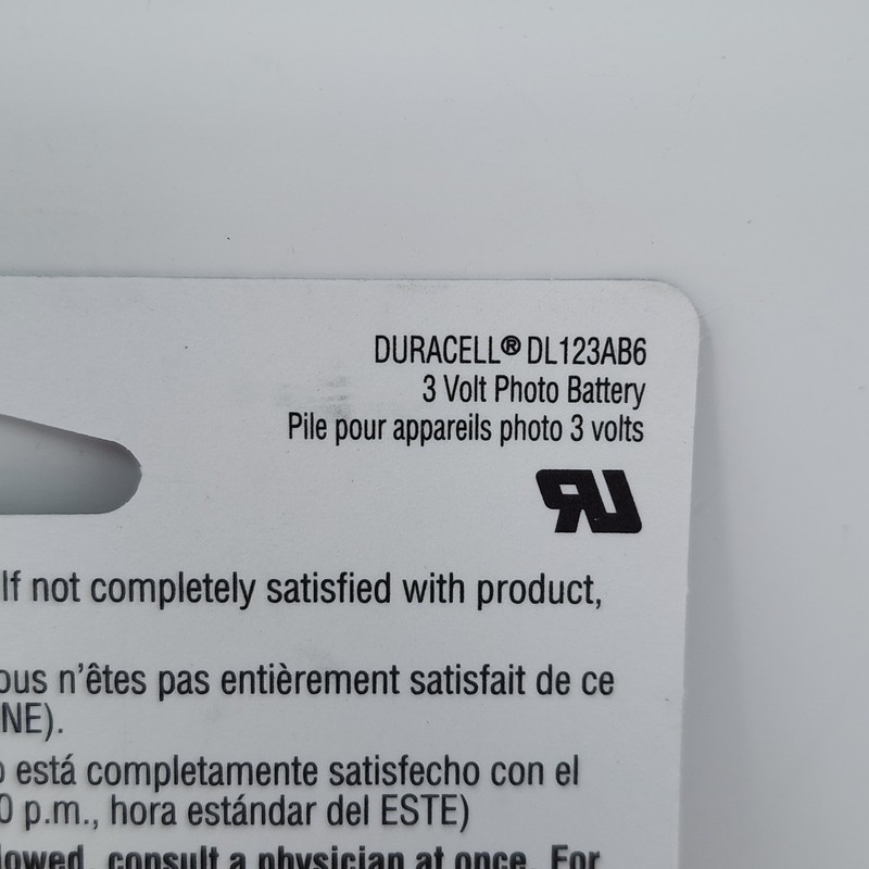 Duracell 123 Lithium 3V Batteries DL123 CR17345 (6 Pack) Exp 2033 gallery
