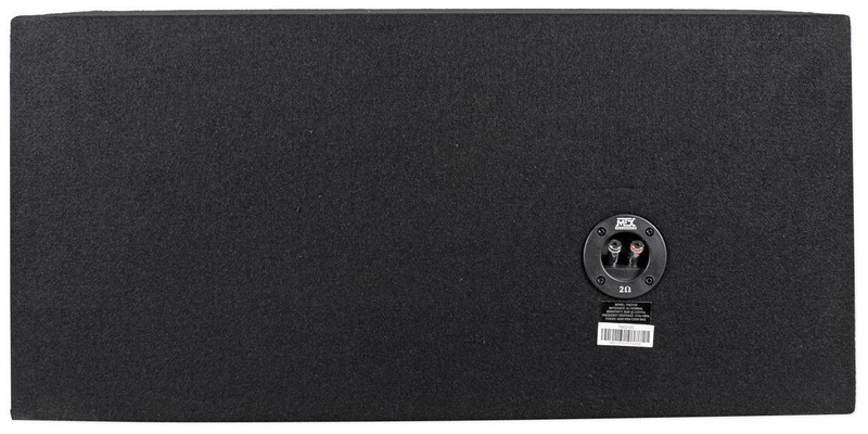 MTX Terminator TNE212D 1200 Watt 2 Ohm Dual 12” Subwoofers/Subs + Sealed Sub Box gallery
