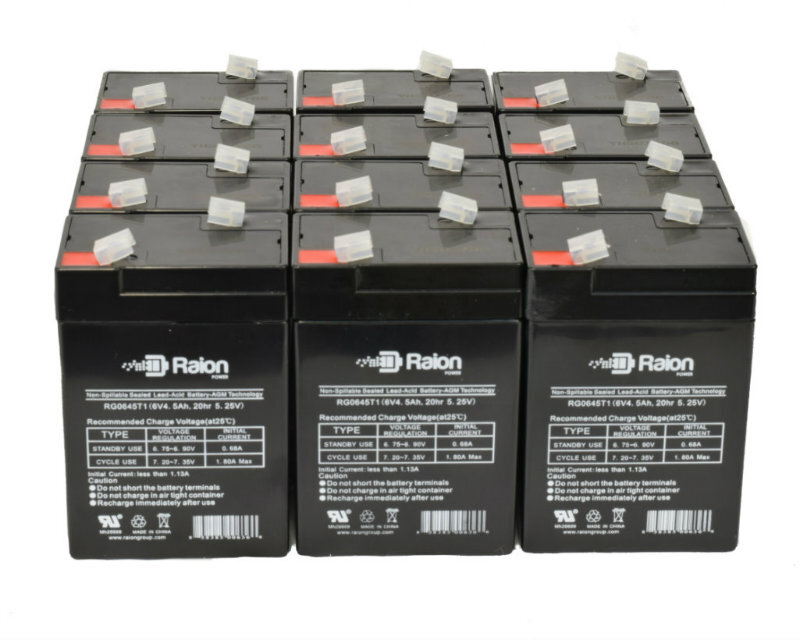 Raion Power 6V 4.5Ah Battery For Cellpower CP 4-6 – 12 Pack