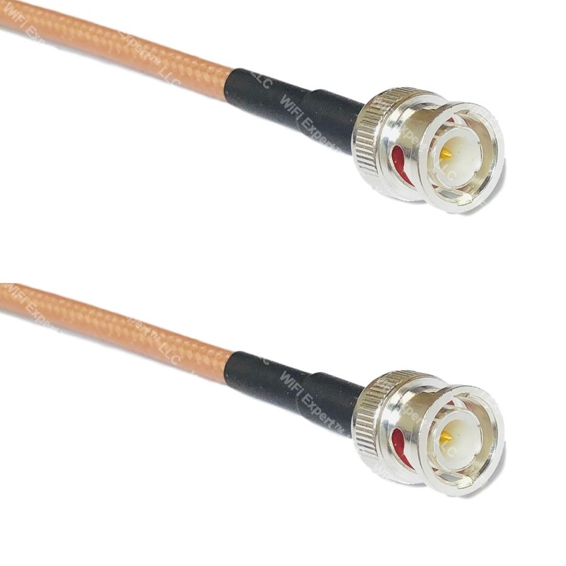 RG142 Silver BNC MALE to BNC MALE Coax RF Cable USA Lot