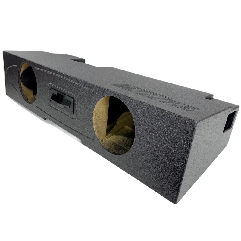 Silverado Sierra 07-18 Crew Cab Subwoofer Box Enclosure 2X10 Ported Front Fire