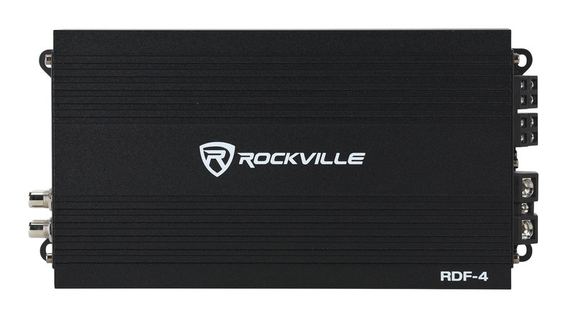 Rockville RDF-4 2800W Peak 700w RMS 4-Channel Car Amplifier, Compact, Efficient gallery