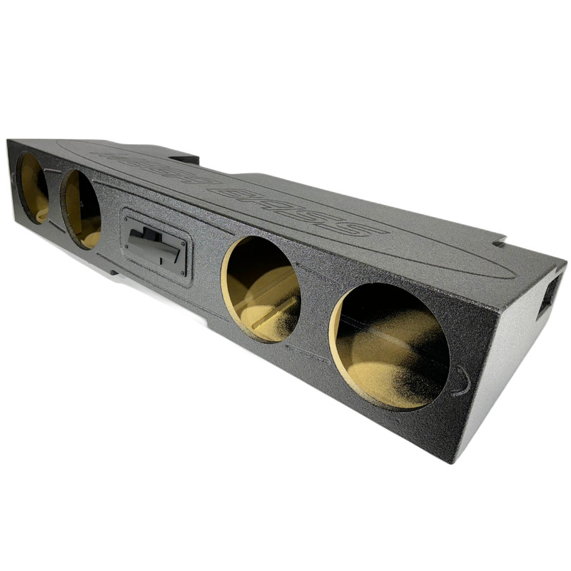 Silverado Sierra 14-18 Crew Cab Subwoofer Box Enclosure 4x8 Ported Front Fire gallery
