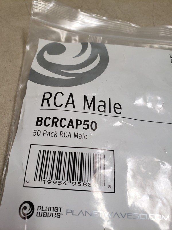 Planet Waves BCRCAP50 RCA Connectors Silver (50 Pack) gallery