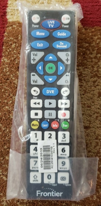 Frontier Big Button P283v1 Remote Control for Frontier 1.1