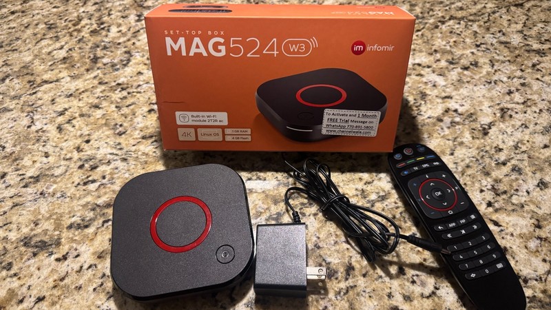 Infomir Mag 524w3 4k Built-in Dual Band 2.4g/5g Wifi Set-Top Box Mag524w3 IPTV