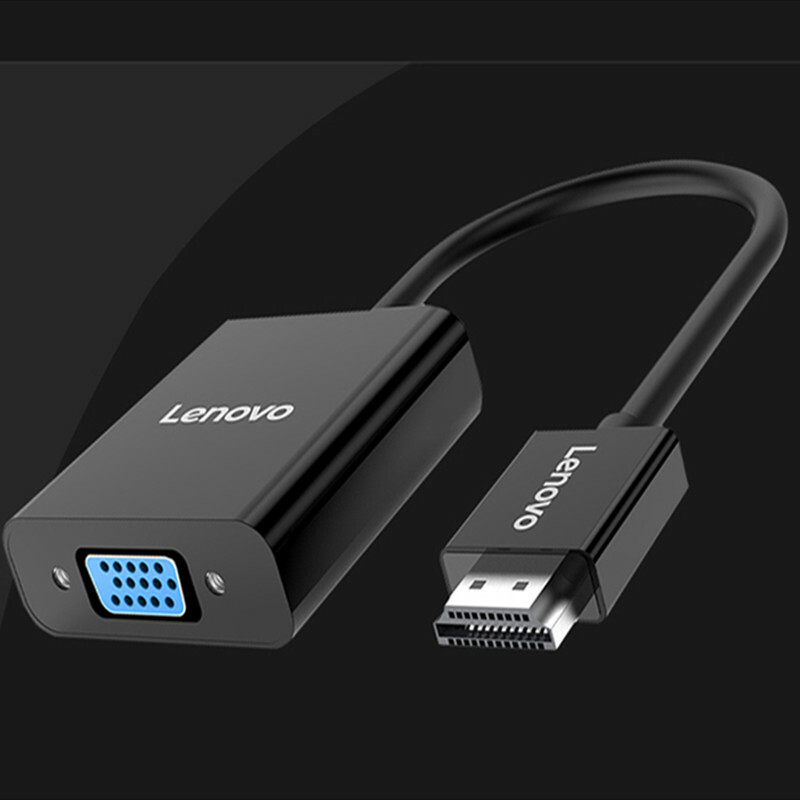 Lenovo HDMI To VGA Adapter 1080P HD Cable For Windows Linux Mac OS Drive-free