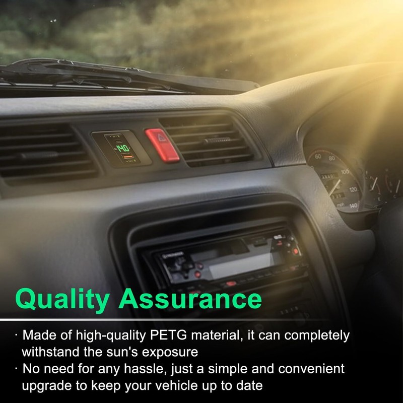Clock Substitute with Voltmeter and USB Fast Charger for 1997-2001 Honda CR-V gallery
