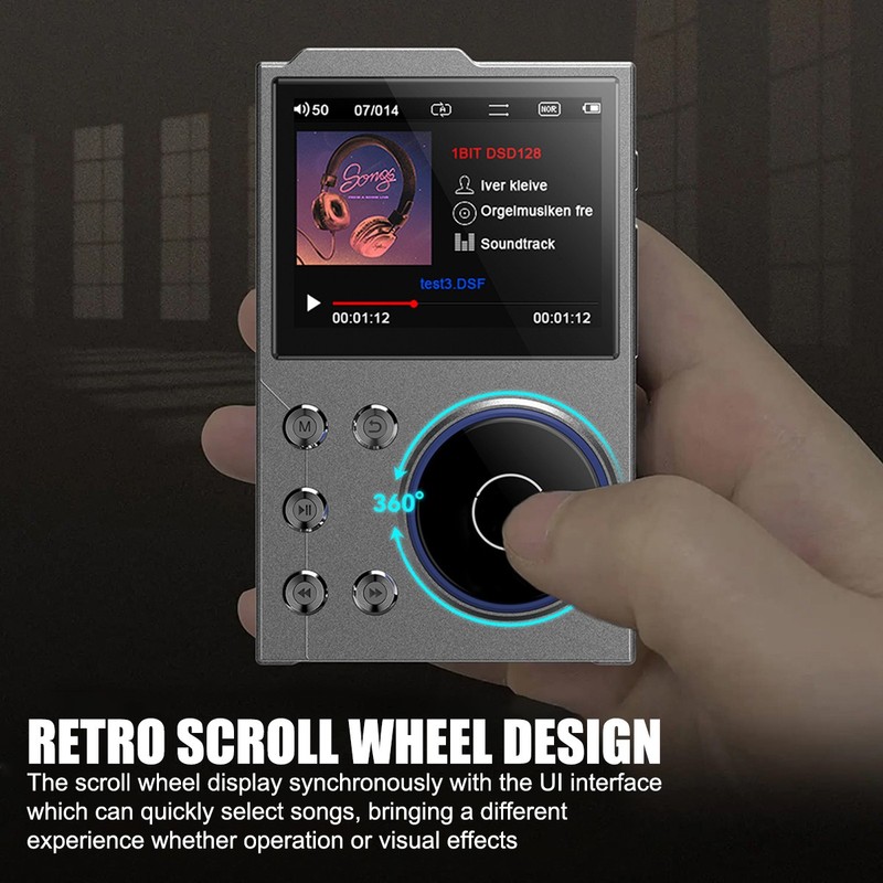 HiFi MP4/MP3 Player Support 256GB Bluetooth Lossless Music FM Radio Recorder gallery