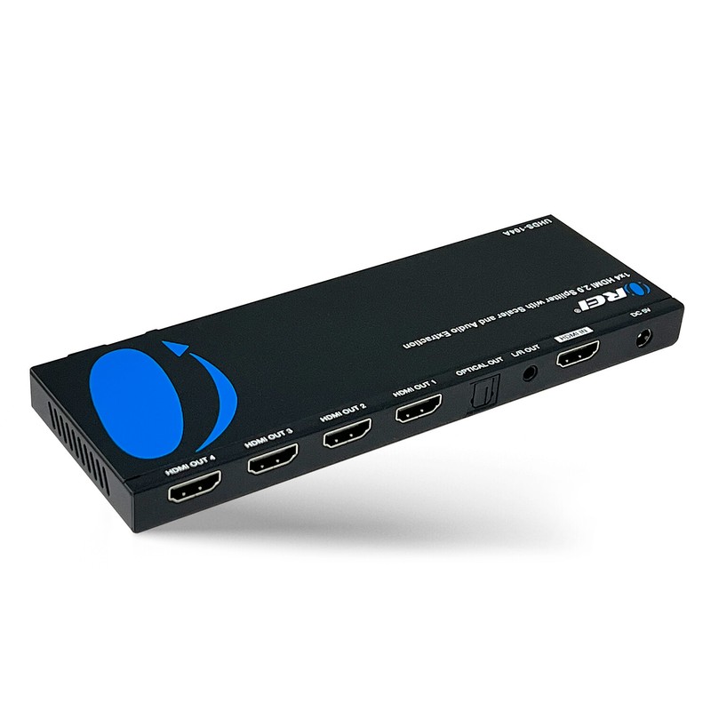 OREI 4K 1×4 HDMI Splitter With Scaler And Audio Extraction (UHDS-104A)