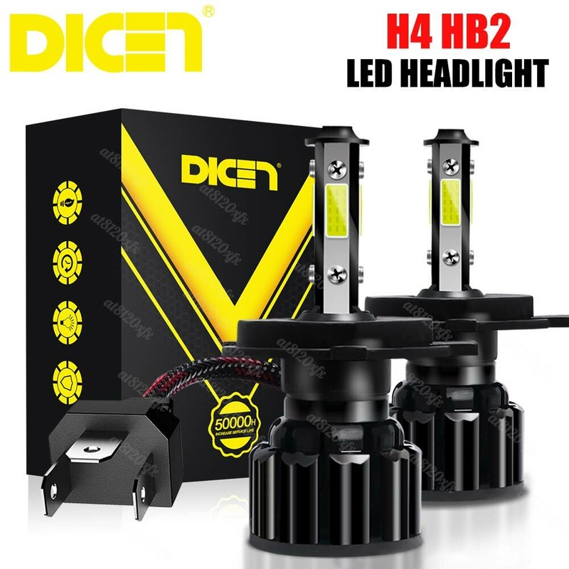 4-Sides 9003 H4 LED Headlight Kit Bulbs Hi/Lo Beam 6500K 9003 HB2 5000W 675000LM
