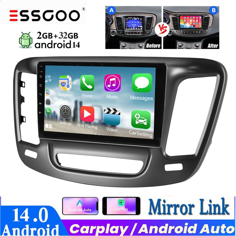 Android 14 Carplay For 2015-2019 Chrysler 200 200C 200S Car Stereo GPS Sat Nav