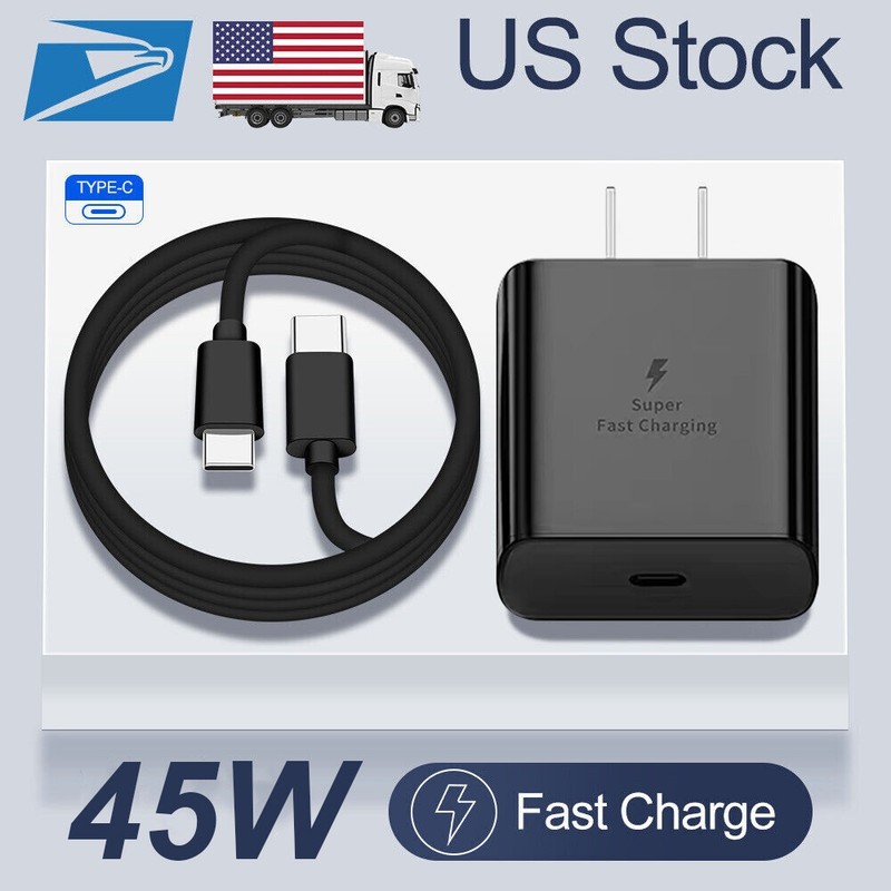 ⚡45W Wall Adapter Fast Power Charger Phone Charging Cord For Samsung Galaxy S23