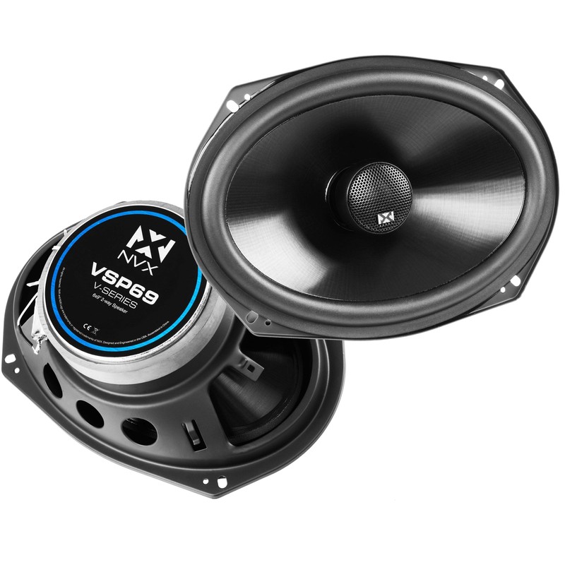NVX VSP69 900W Peak (300W RMS) 6×9″ V-Series 2-Way Coaxial Speakers