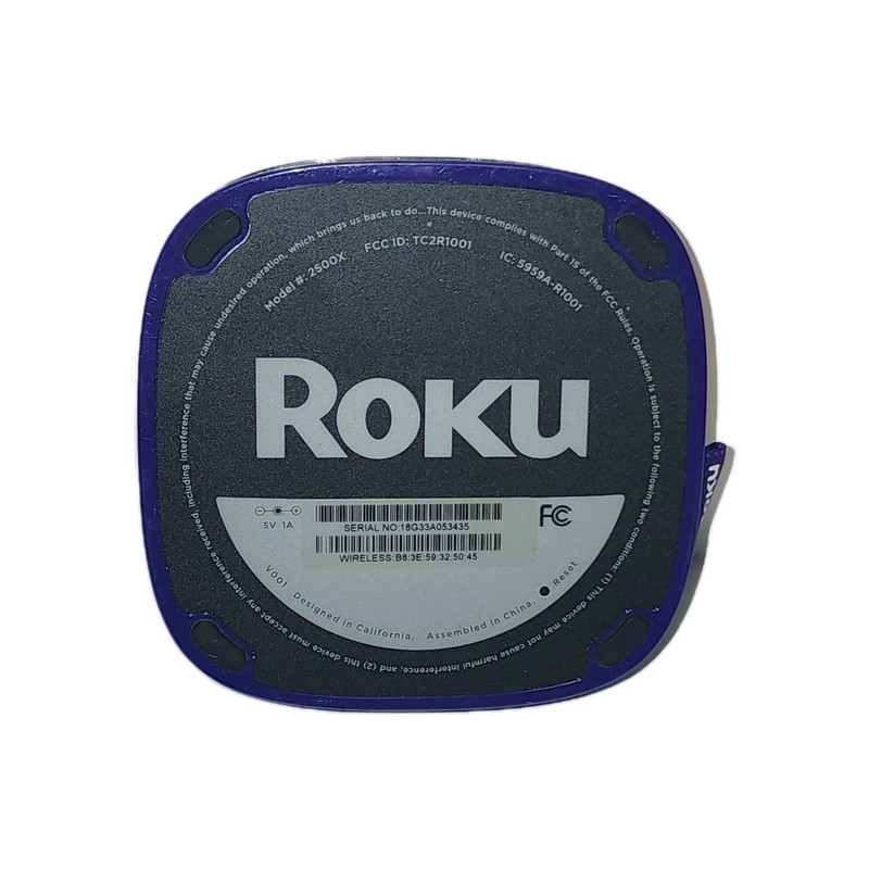 Roku HD 2500X Media Streamer Box No Remote Or Cables Untested