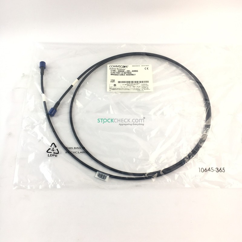 COMMSCOPE C195-QMQM-2M-AMBG CNT-195 Cable Assembly