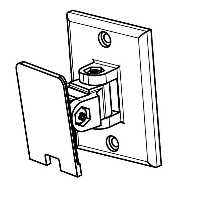 Adjustable Wall Mount for SimpliSafe Indoor Camera - DTLgear | MADE IN USA gallery