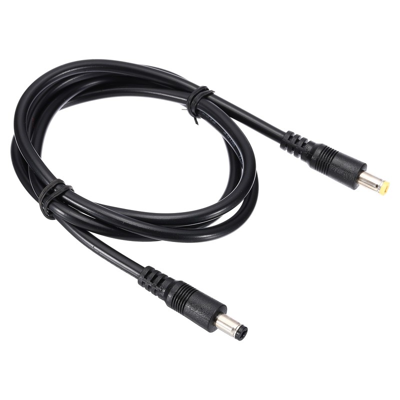 3Ft 5.5 x 2.5mm Male to 5.5 x 2.1mm Male DC Power Cable 18AWG Wire Adapter