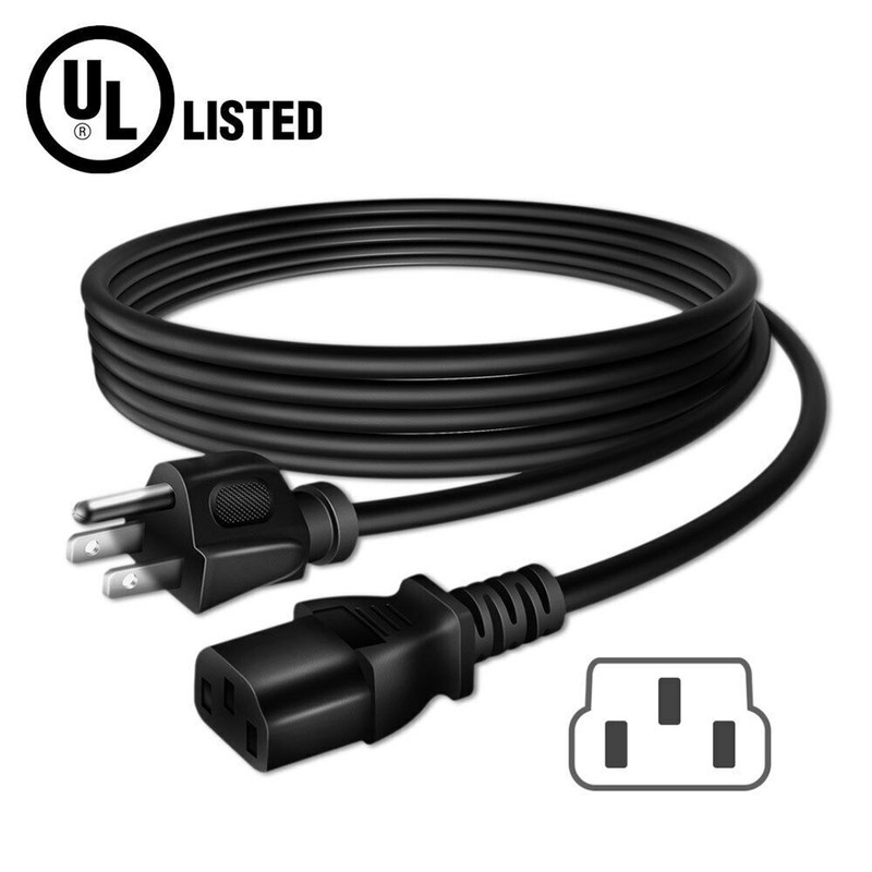 UL 6ft AC Power Cord For Mackie SRM210 V-Class 10″ 2000W Powered Loudspeaker US