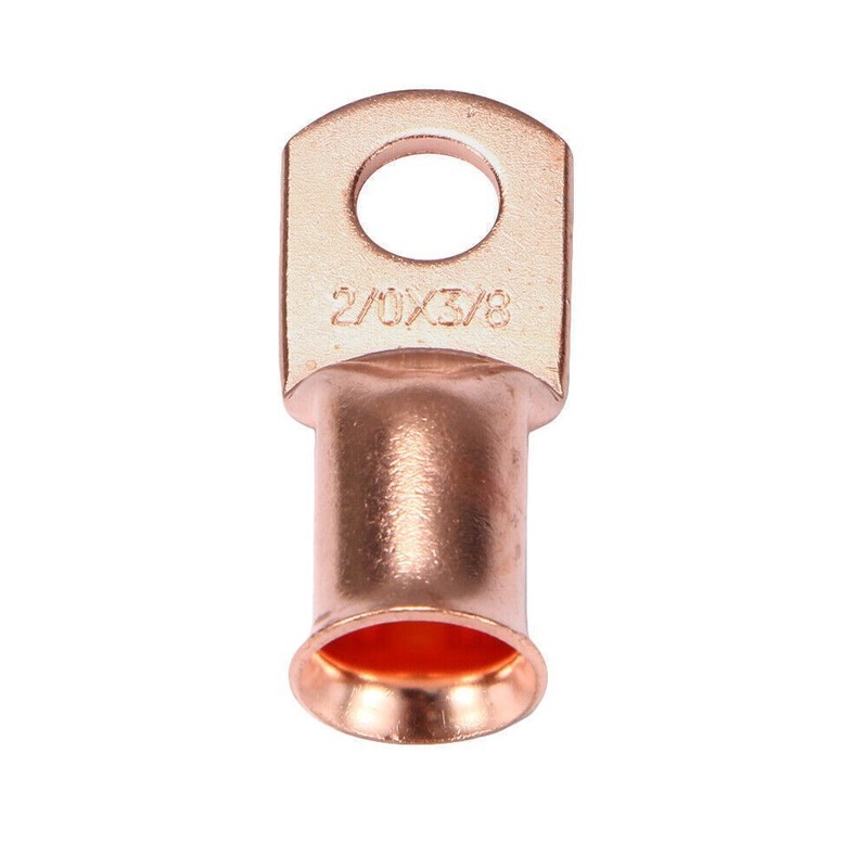 3pcs Gauge 2/0 Cable Ends Lugs Copper 3/8" Ring Battery Terminal Wire Connectors gallery