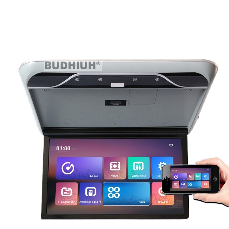 19″ Roof Ceiling Screen Flip down Android Touch Screen Overhead Monitor TFT HDMI