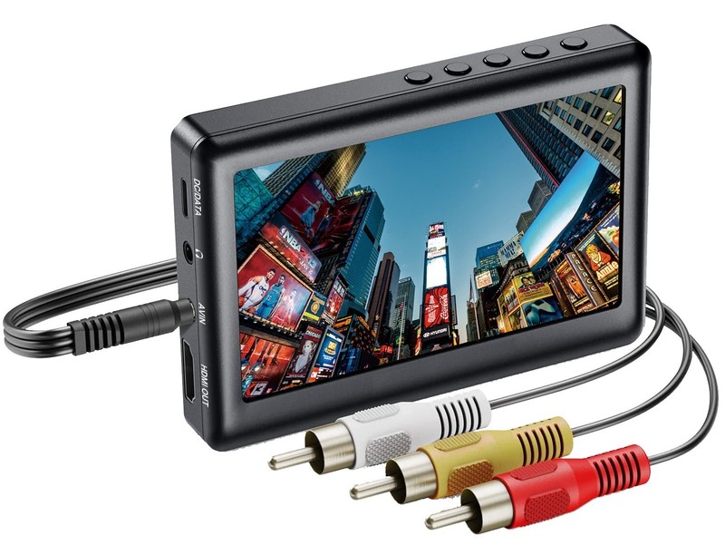 2-In-1 AVI Video Recorder Player MP3 Recorder Player 1080P HD RCA Out 4.3" LCD gallery