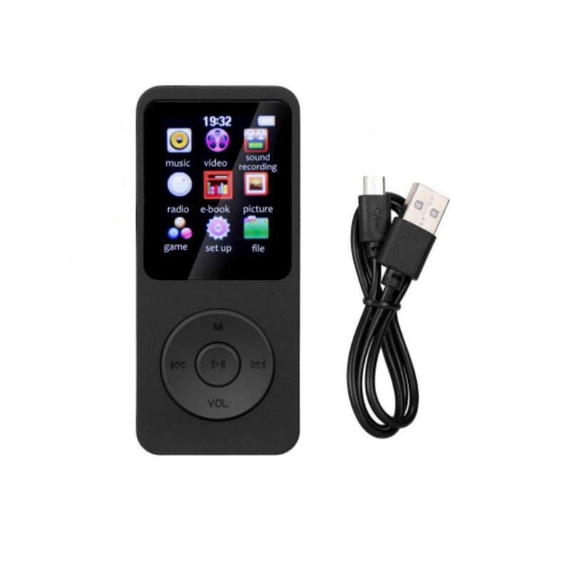 Versatile MP3 Player BT 5.0 HiFi Lossless Audio FM Radio Multi-Format Support
