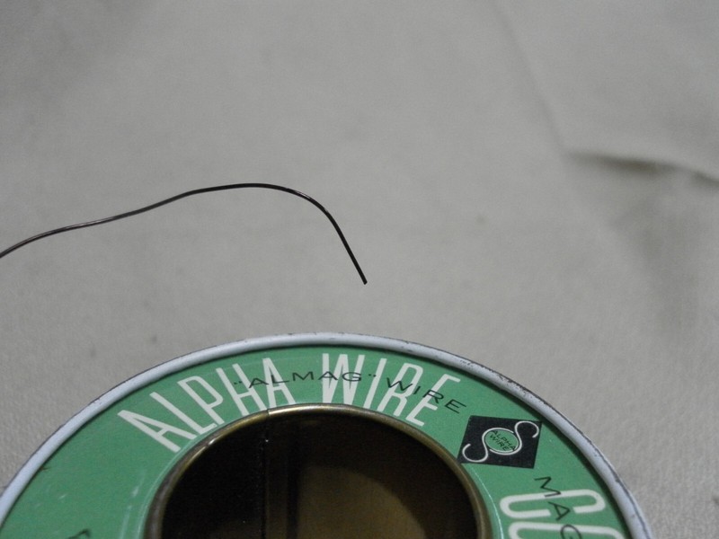 Vintage Alpha Wire #28 awg Plain Enamel Almag - Magnet Wire 1/4lb partial 3.4 oz gallery