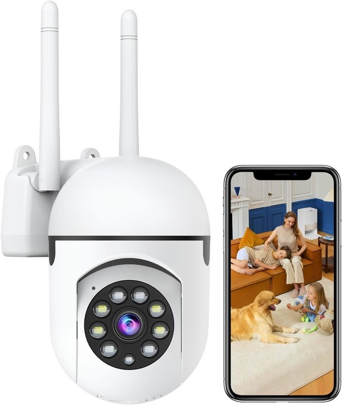 2K Security Camera Wired, 2.4/5GHz Home WiFi Camera, 360° PTZ Baby Monitor gallery