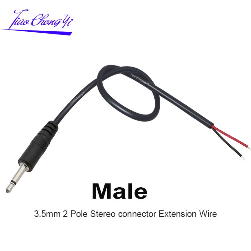 Audio Cord AUX3.5mm Stereo Male Female Jack 2pin 3 4Pin Wire DIY Pigtail Cable