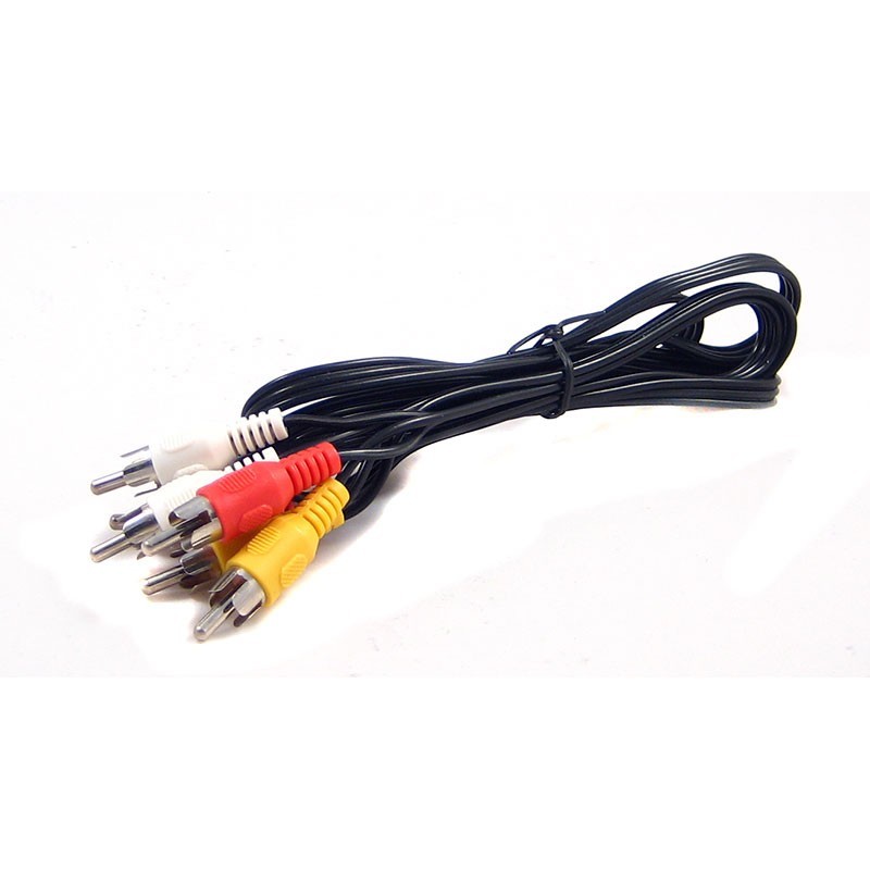 6′ SIGNATURE RCA AUDIO VIDEO CABLES RED-WHITE-YELLOW LOW COST FREE SHIPPING