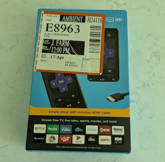 Roku Express HD Streaming Media Streamer – Black
