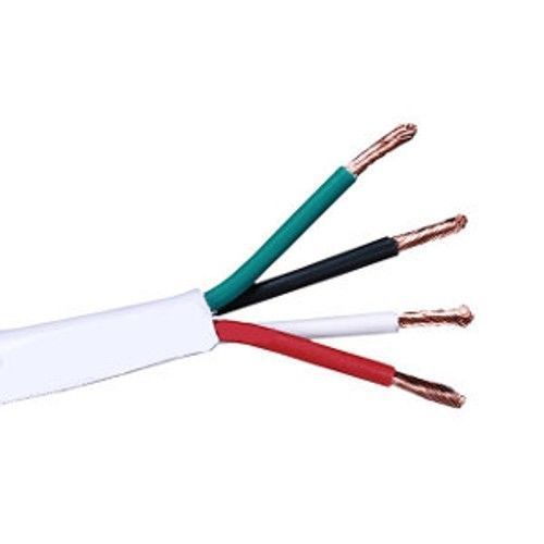 16/4 IN-WALL 16 AWG Gauge 4 Conductor PURE COPPER Speaker Wire Cable White 250FT
