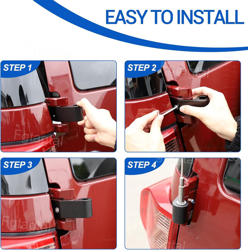 Tailgates Antenna Holder Suitable for Toyot@ FJ Cruiser 2007-2021, Tailgates Ant gallery
