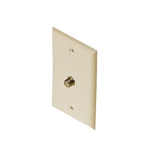Wall Plates Single Coaxial Cable Ivory Color Perfect vision WPSNPISC-05 gallery
