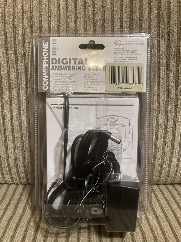 CONAIRPHONE TAD2014MRBCS ALL-DIGITAL TELEPHONE PHONE ANSWERING MACHINE SYSTEM gallery