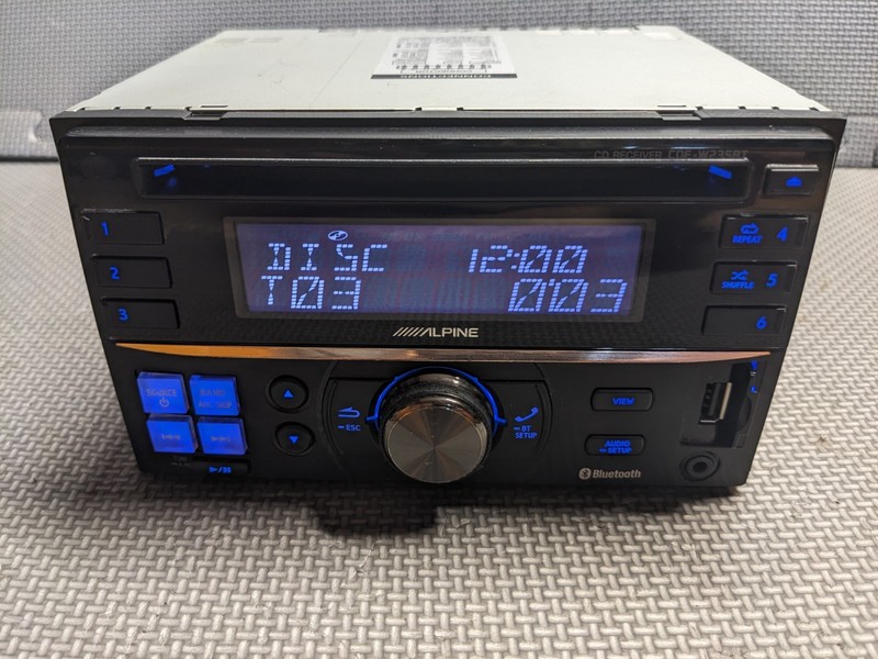 Alpine CDE-W235BT Double Din Bluetooth Car Stereo Receiver CD Player USB Aux gallery
